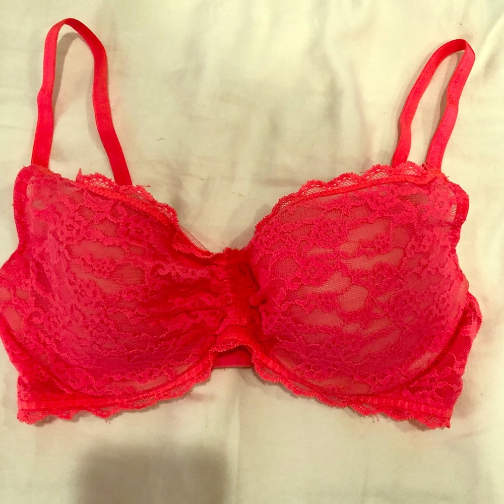 Hot Pink Victoria’s Secret Lace Bra
